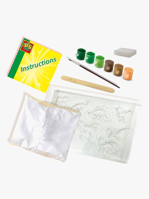 SES Creative Kreativset Gipsfiguren Dinosaurier