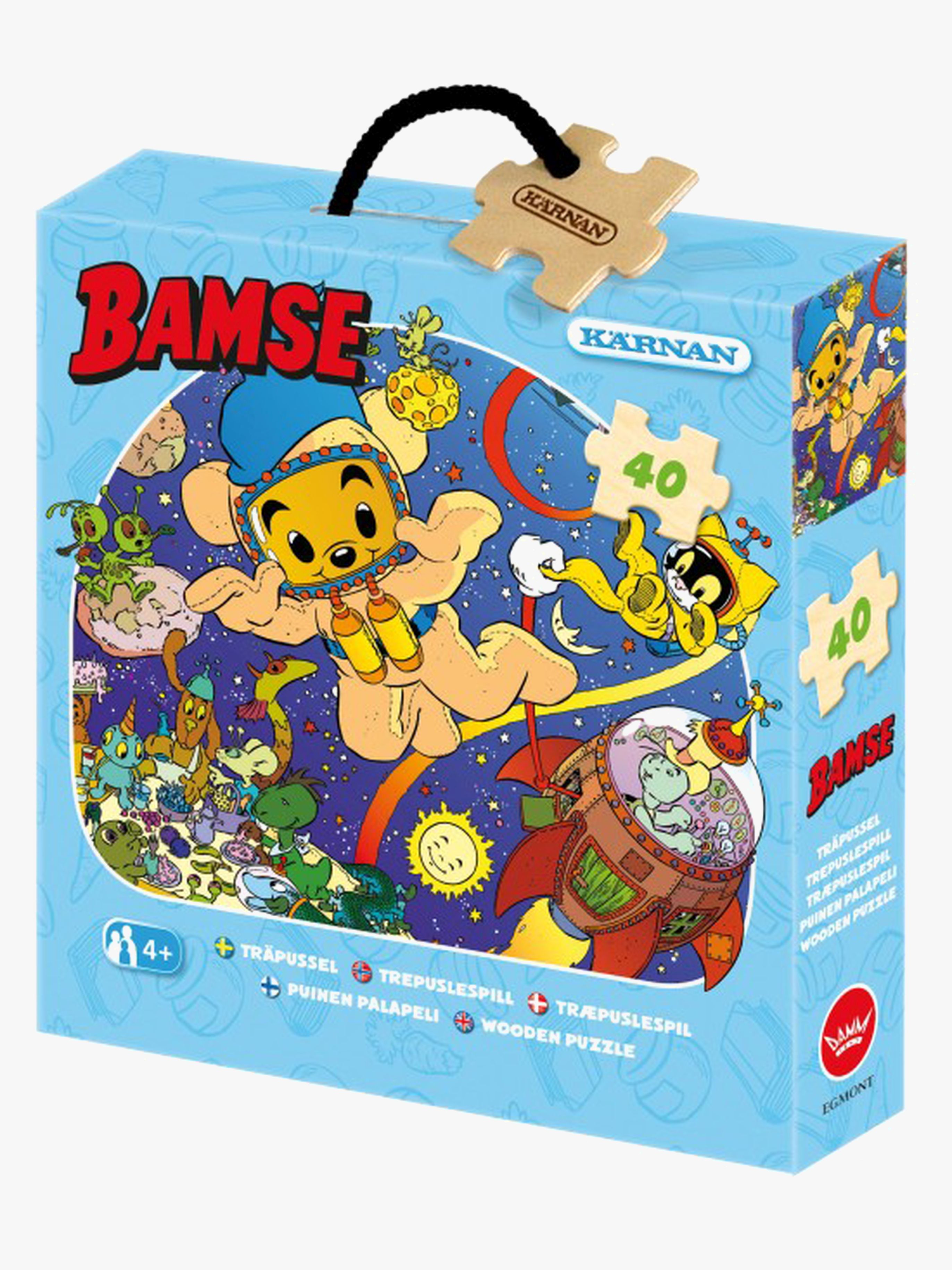 Kärnan Holzpuzzle Bamse Weltraum-Thema 40 Teile