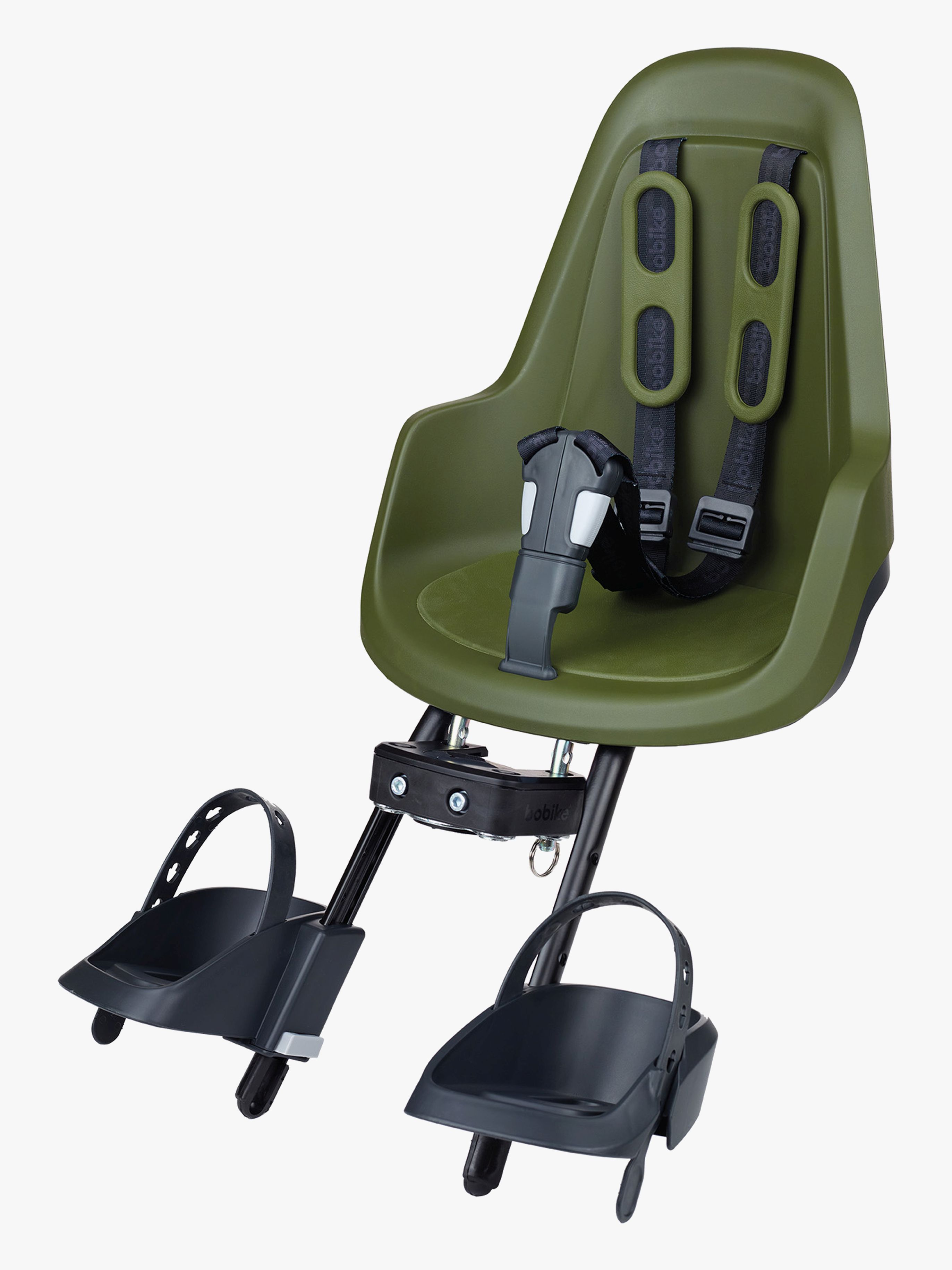 BoBike ONE Mini Front Mount Fahrradsitz, Olive Green
