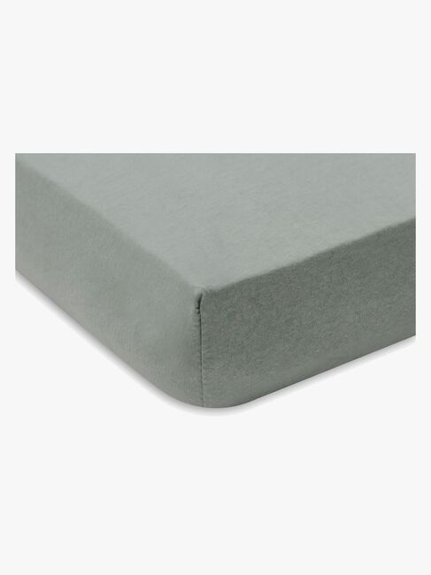 Jollein Spannbettlaken 2er-Pack 70x140, Sea Green/Ivory