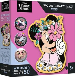 Trefl Wood Craft Junior Minnie Maus Puzzle 50 Teile