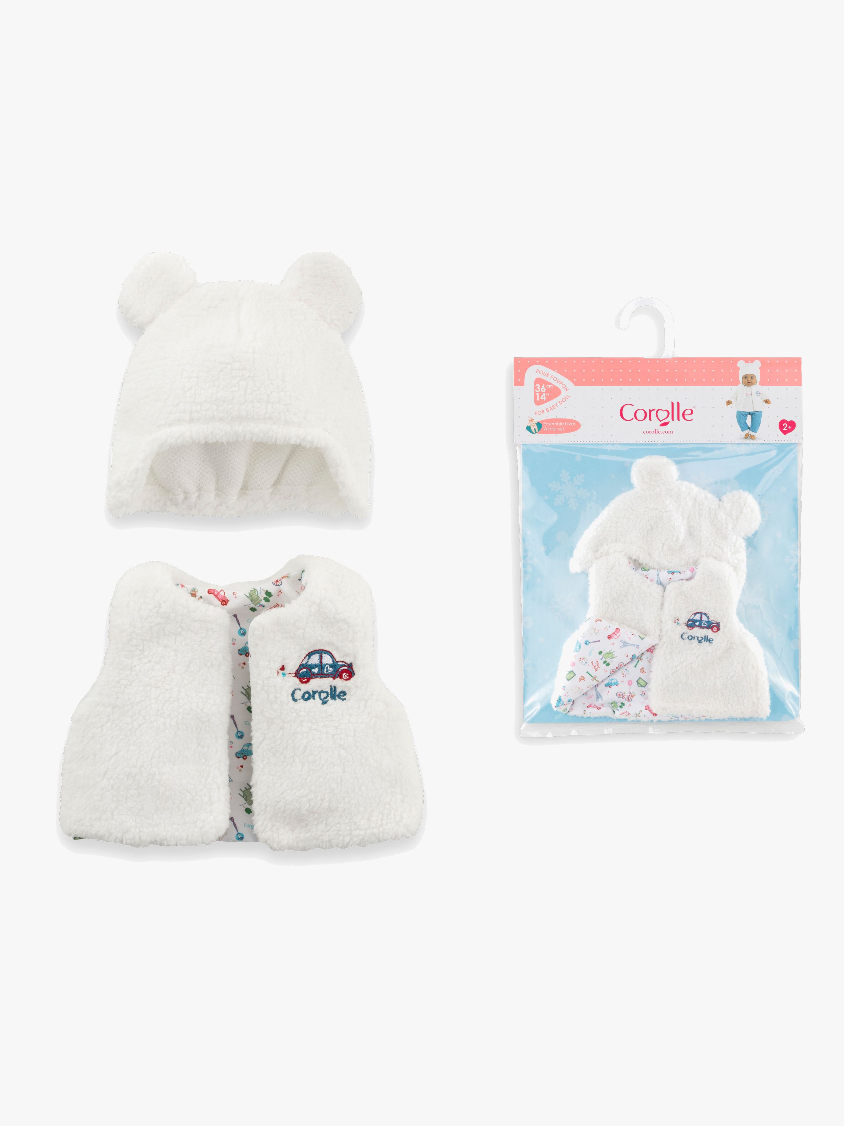 Corolle Puppenkleidung Mütze &  Weste 36 cm