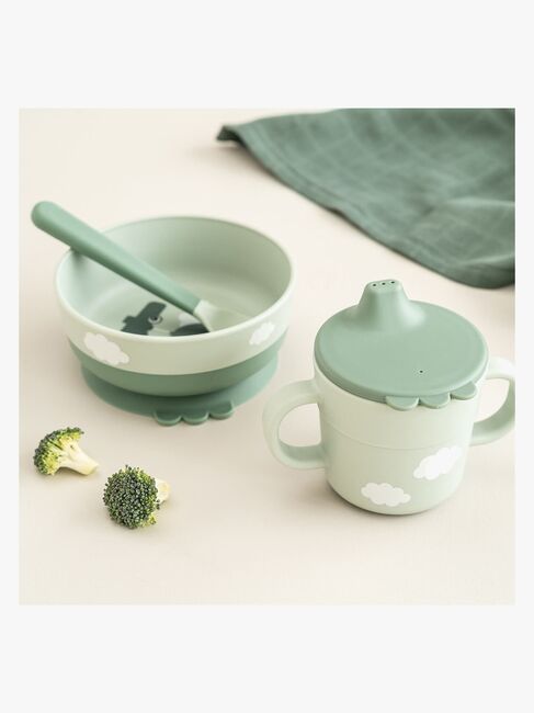 Done By Deer Foodie Geschirr-Set Happy Clouds, Green