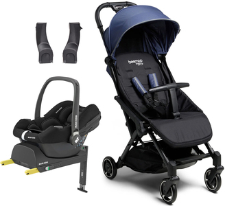 Beemoo Easy Fly Lux 3 Buggy inkl. Maxi-Cosi CabrioFix Babyschale & Basis, Crown Blue