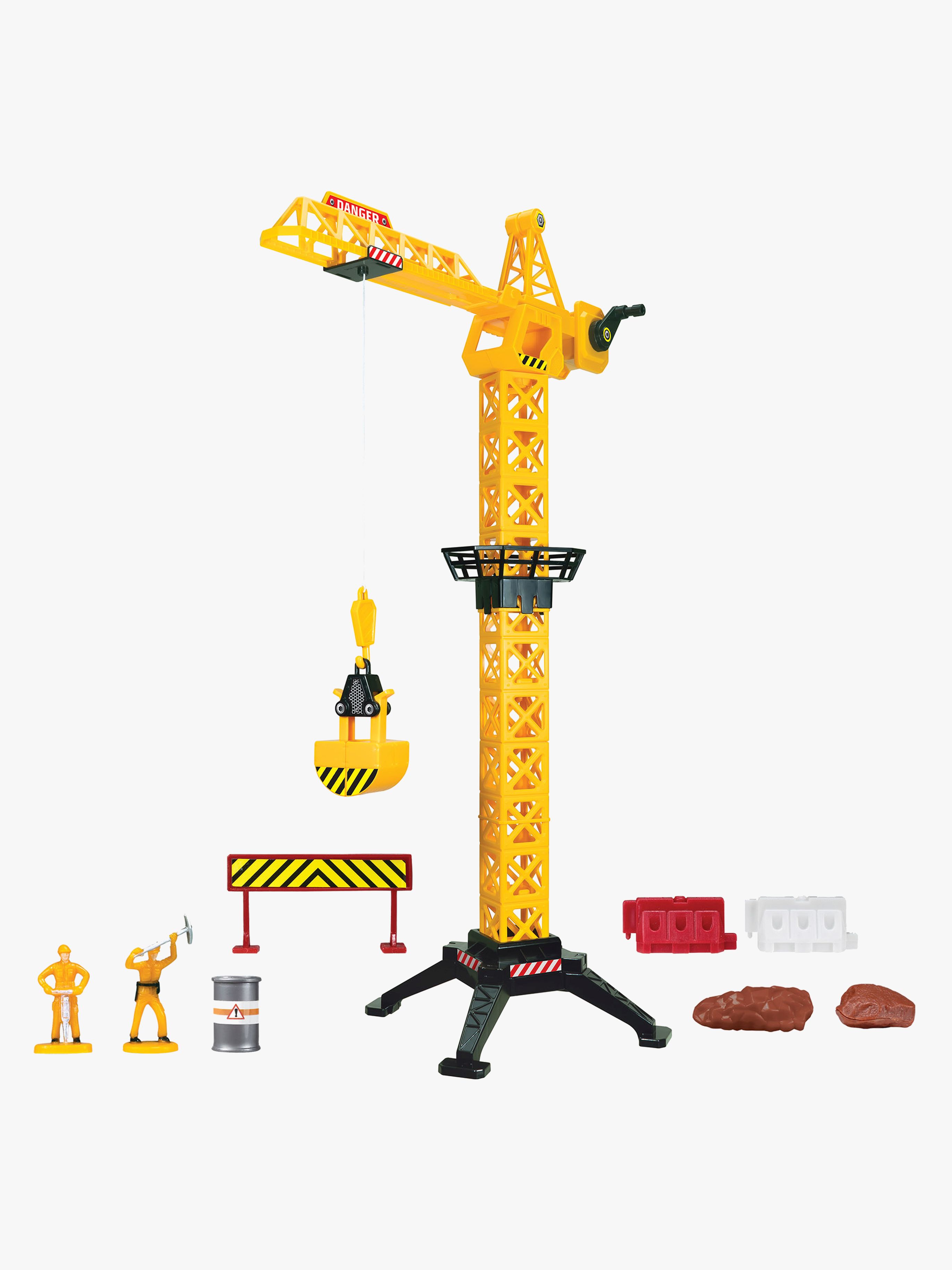 Junior Driver Tower Crane 57 cm Spielset mit 2 Fahrzeuge
