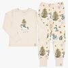Geggamoja Weihnachtspyjama Zweiteilig Pippi Langstrumpf, Beige