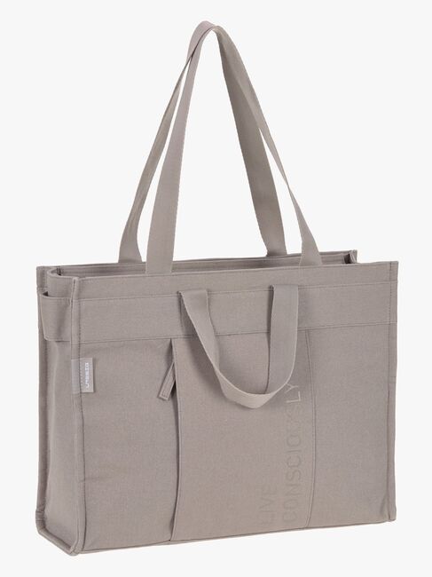 Lässig Tote Wickeltasche, Taupe