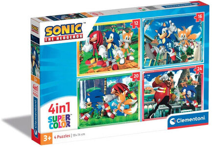 Clementoni Puzzles Sonic 4-in-1
