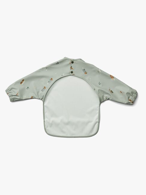 LIEWOOD Merle Cape Lätzchen mit Print, Vehicles/Dove Blue