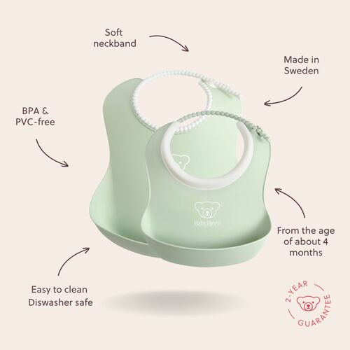 BabyBjörn Lätzchenset, Powder Green