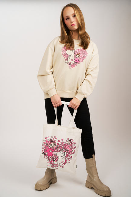 Mumin Freunde Stoffbeutel, Weiß