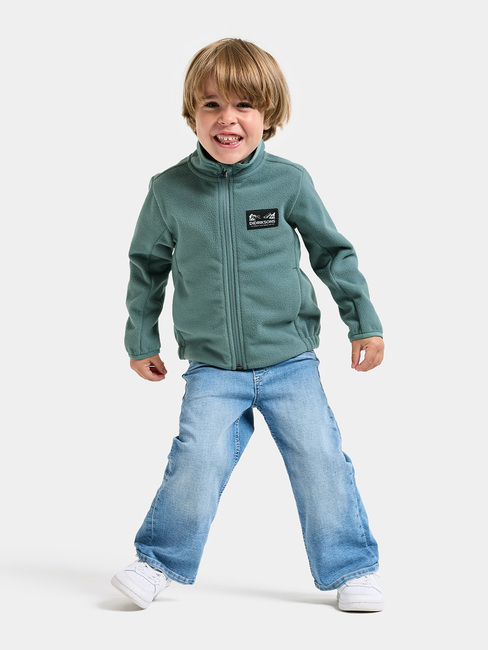 Didriksons Muskot Winddichte Fleecejacke, Factory Blue