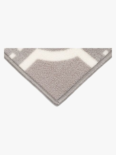 KMCarpets Straßenteppich Gummiert Grau 133x170 cm