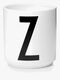 Design Letters Becher Keramik Z, Weiß