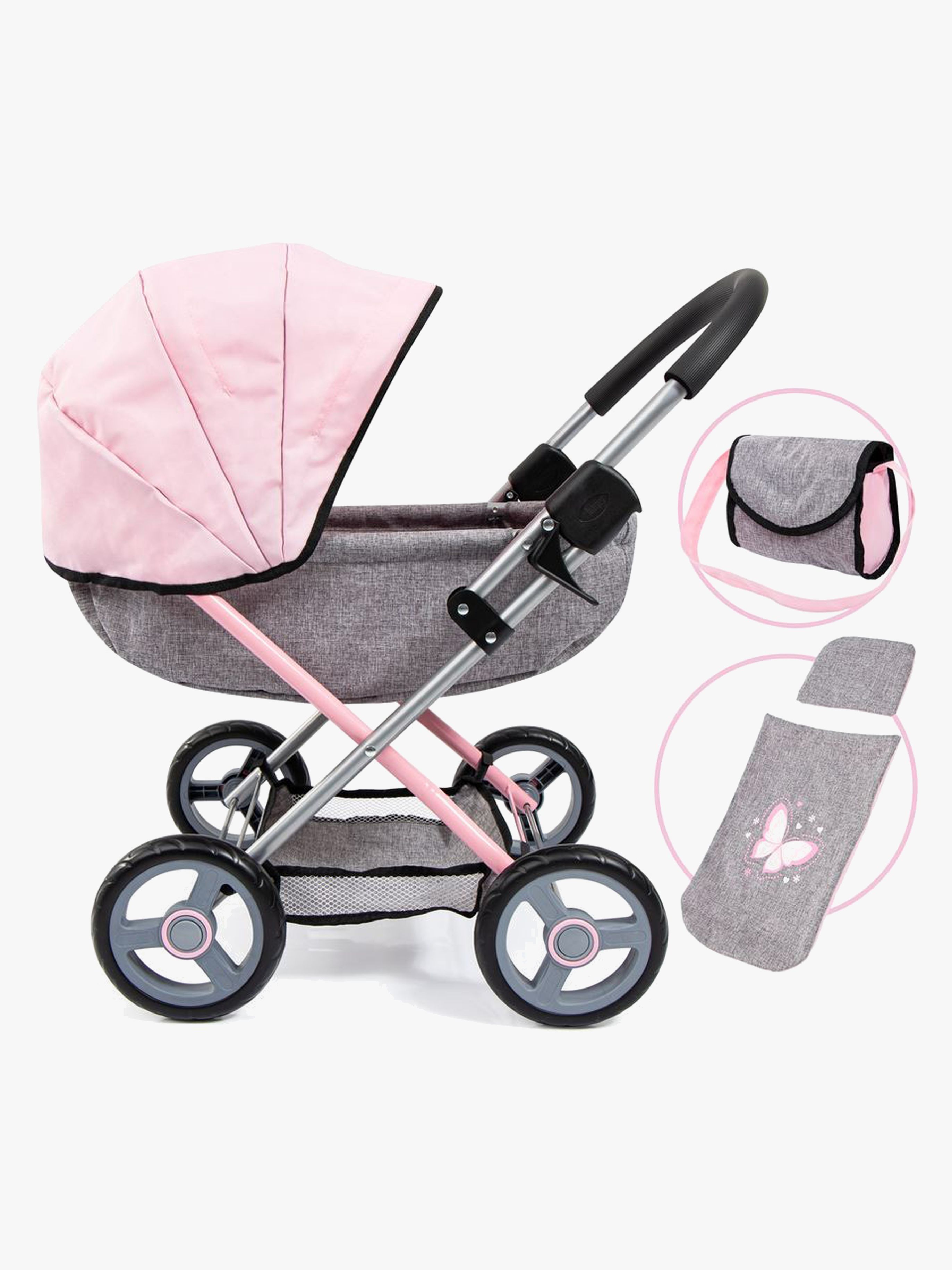 Cosy Puppenwagen, Grau