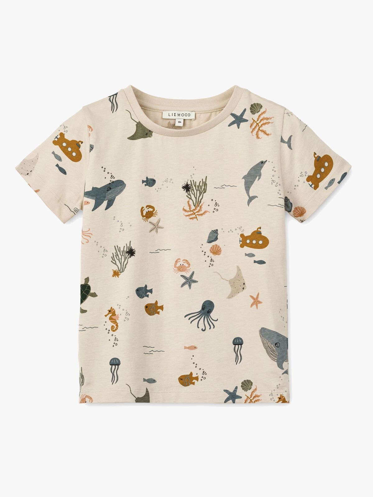 LIEWOOD Apia T-Shirt, Sea Creature/Sandy