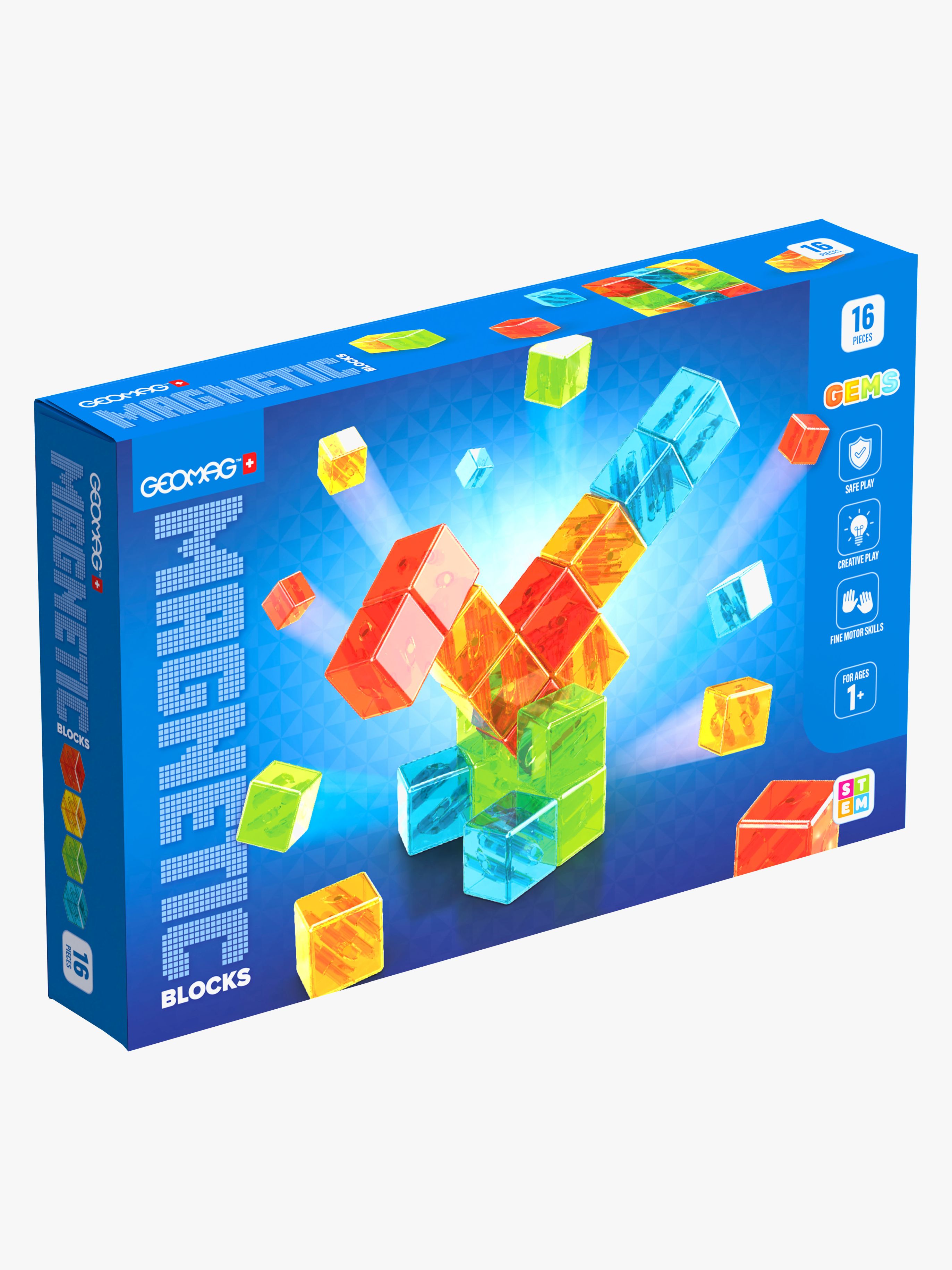 Geomag Magnetic Blocks Gems Bausatz 16 Teile
