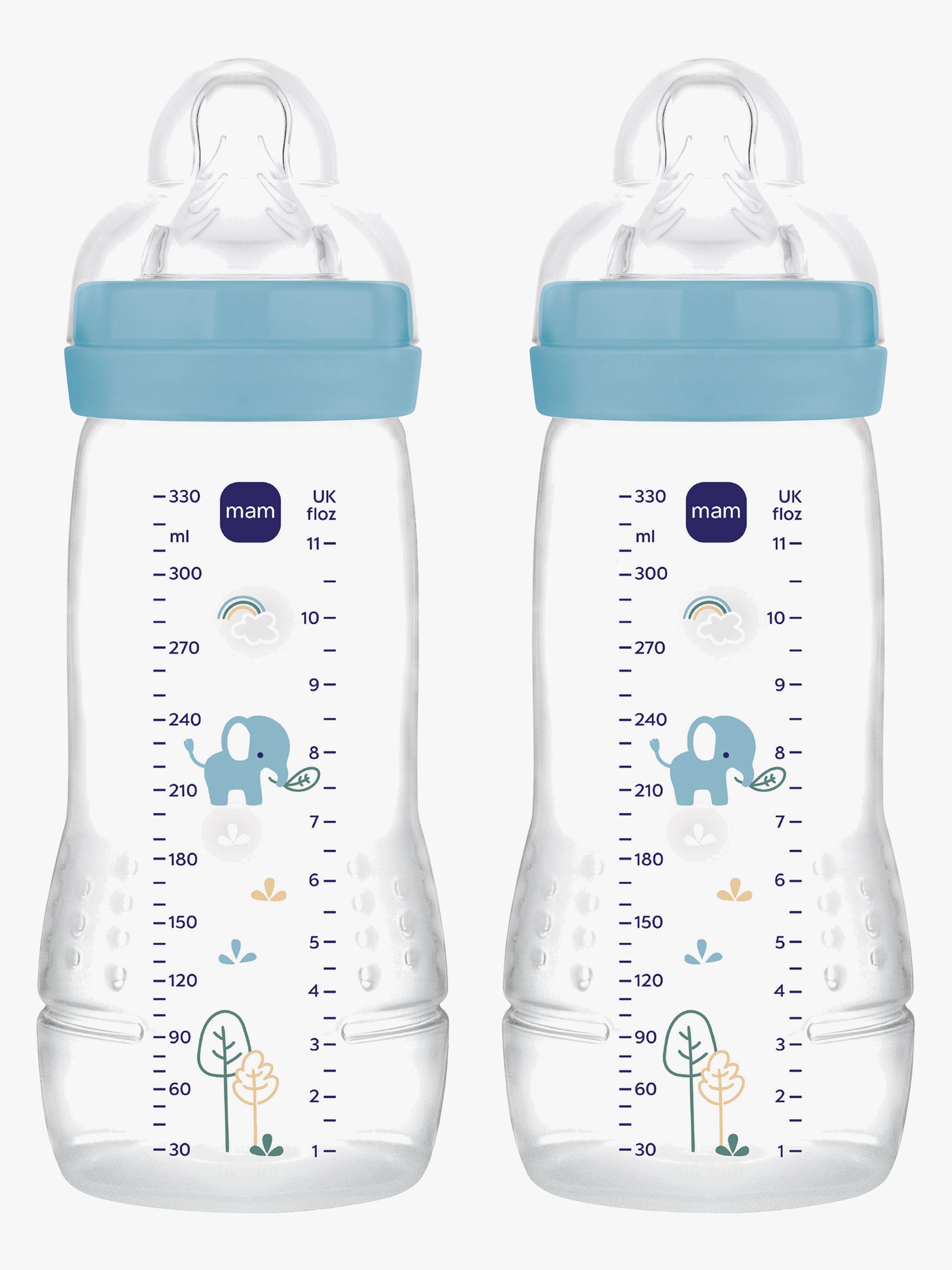 MAM Easy Active Babyflasche 330 ml 2er-Pack, Blue
