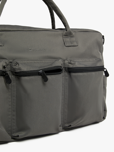 Beemoo Pro Double Wickeltasche, Mocha Grey