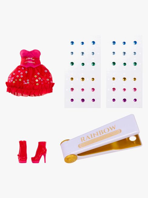 Rainbow High Be Dazzling Vivienne Rouge Modepuppe Vivienne Rouge, Rot