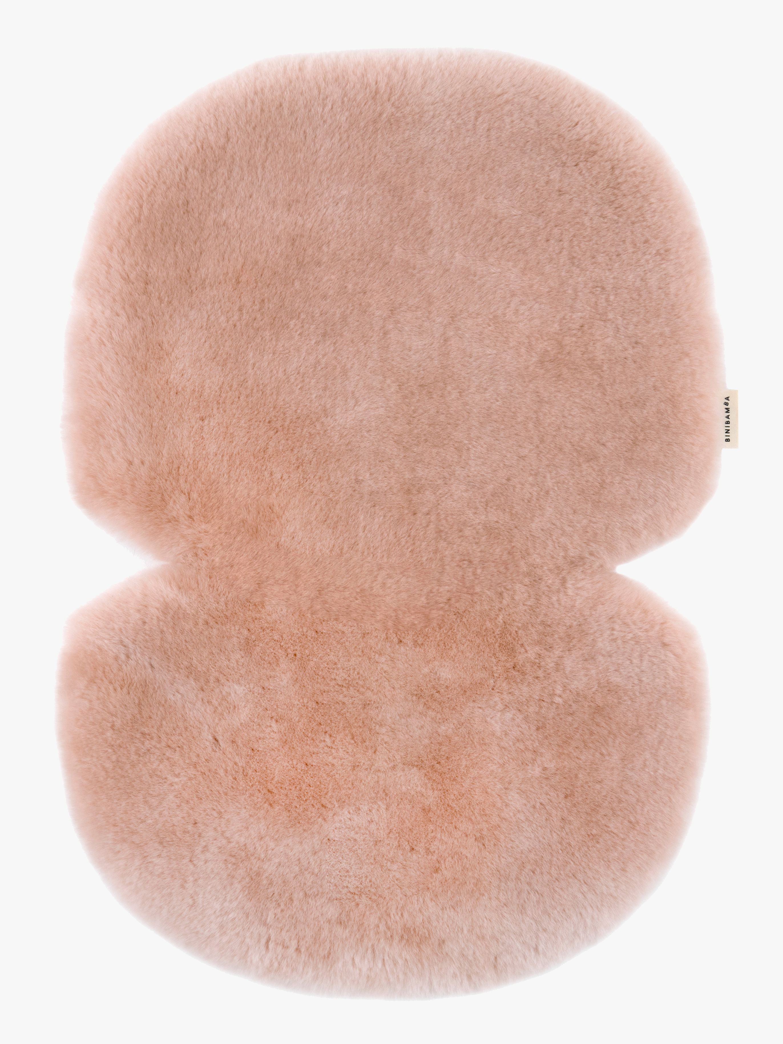Sitzkissen Schafsfell, Rose