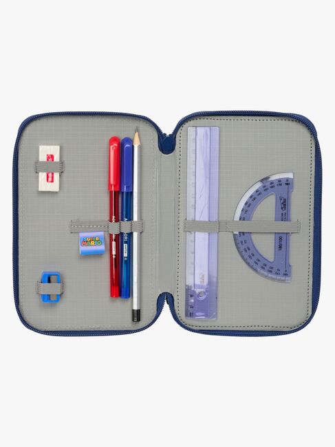 Super Mario Gefülltes Dreifach-Federmäppchen 37 Teile, Mamma Mia