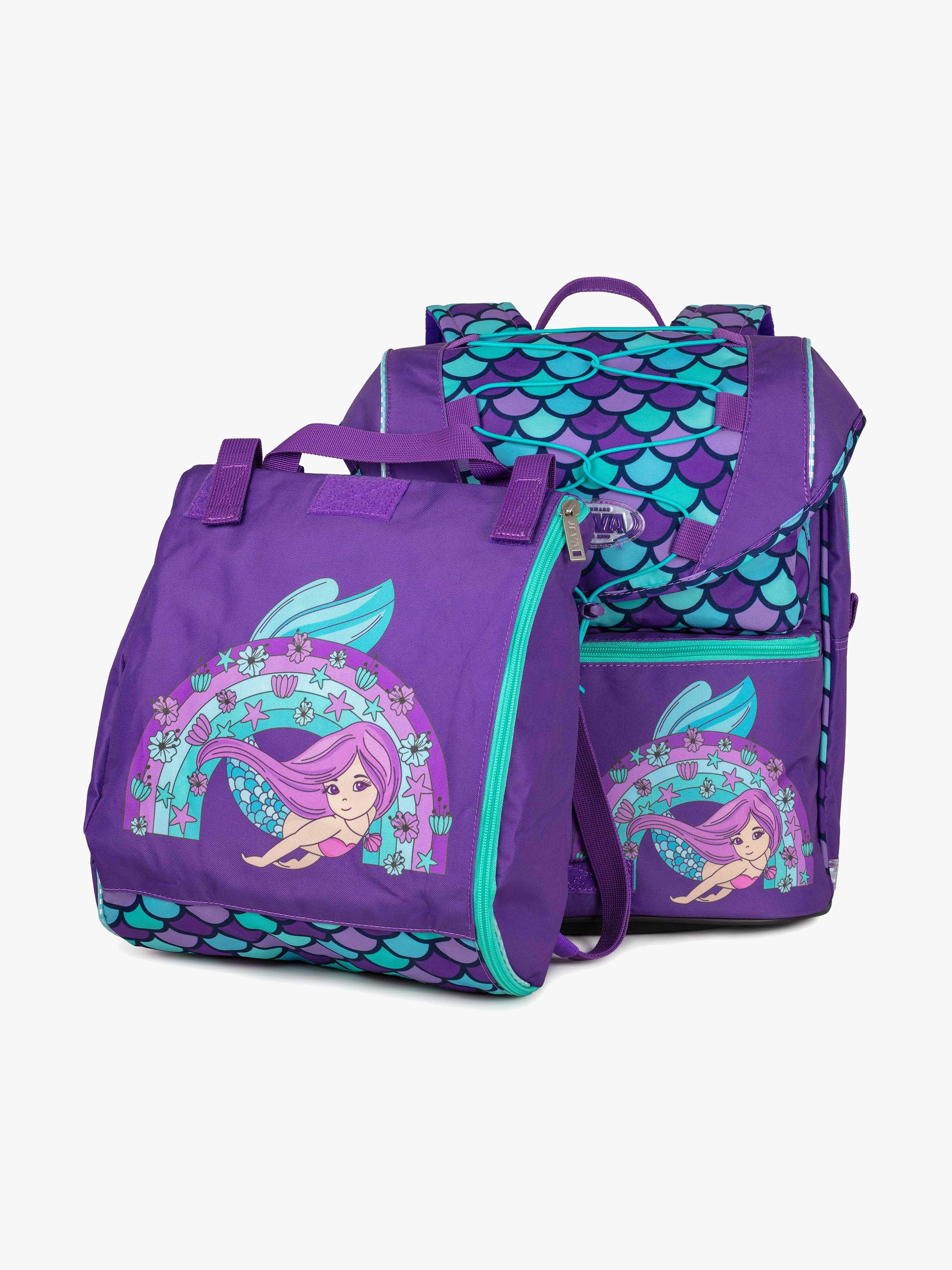 Intermediate Kinder Rucksack 21 L, Rainbow Mermaid
