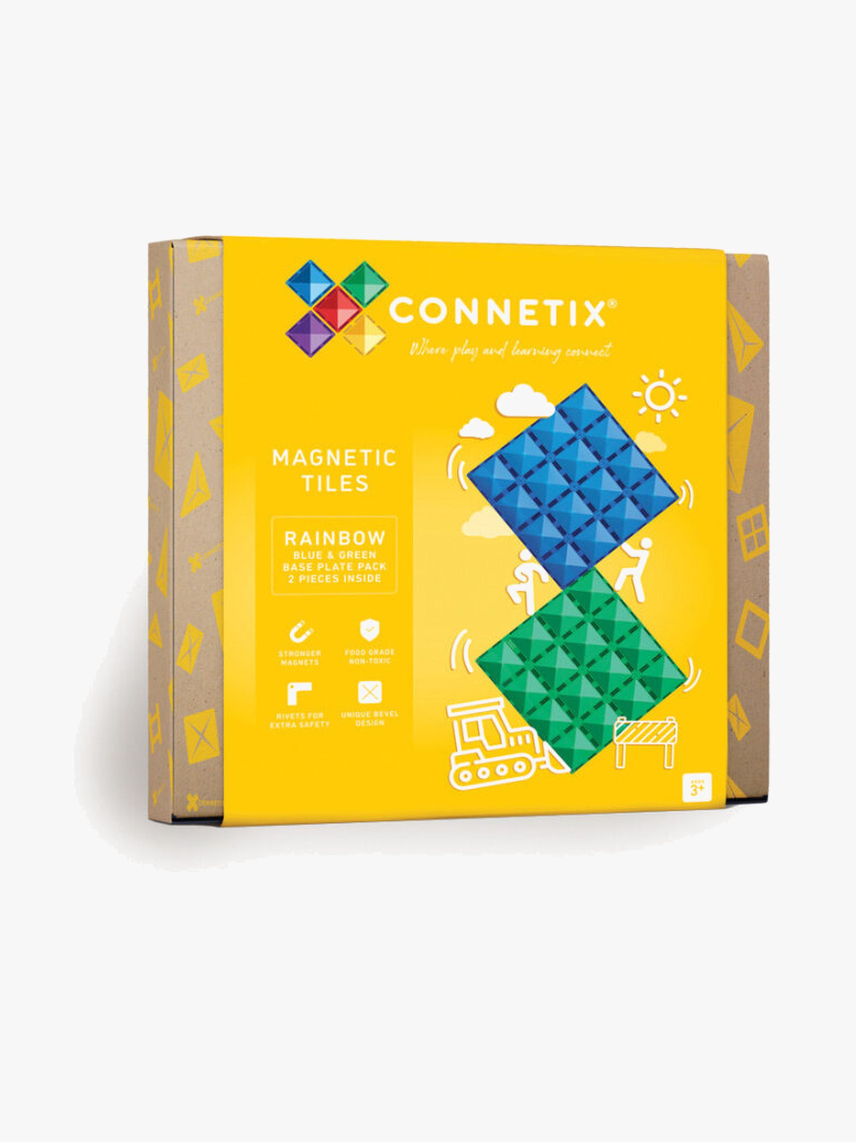 Magnetische Bauteile Rainbow Blue & Green Base Plate 2 Teile