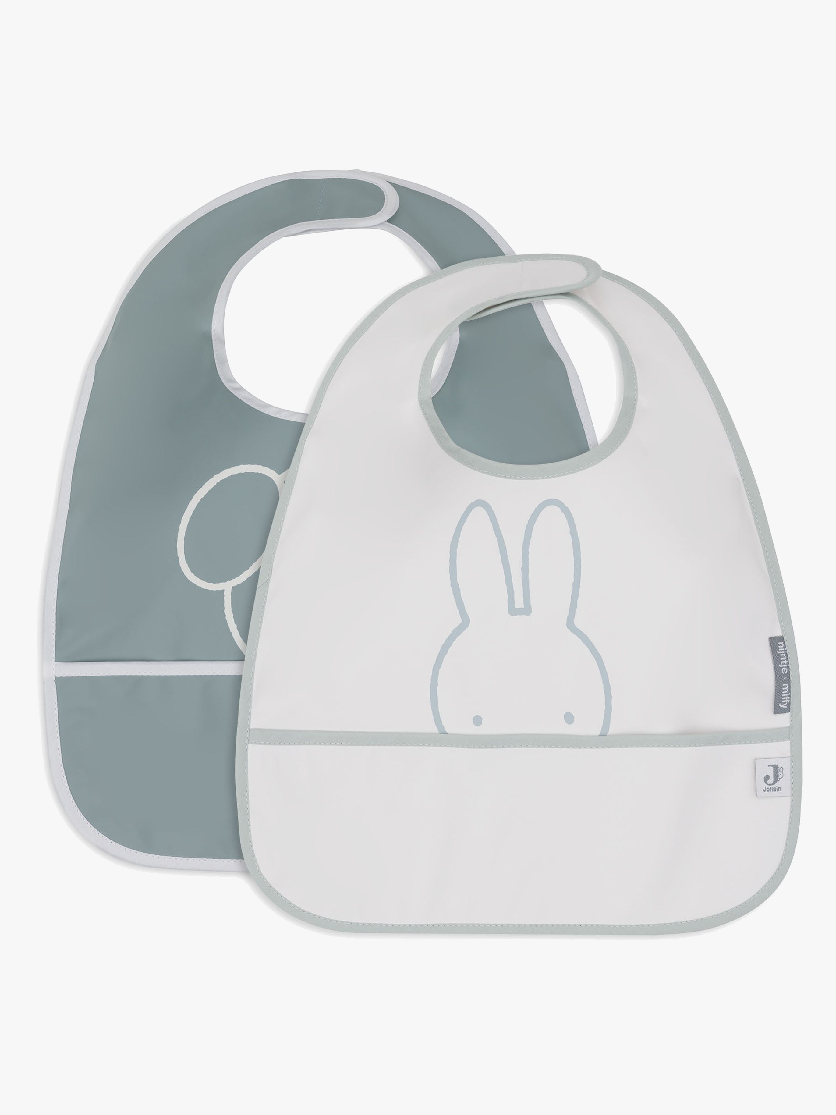 Jollein Miffy Peekaboo Lätzchen 2er-Pack, Sea Green