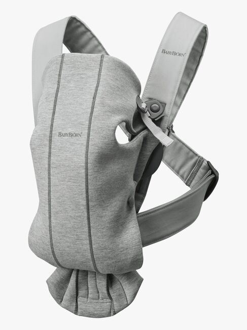 BabyBjörn Mini Babytrage 3D Jersey, Hellgrau