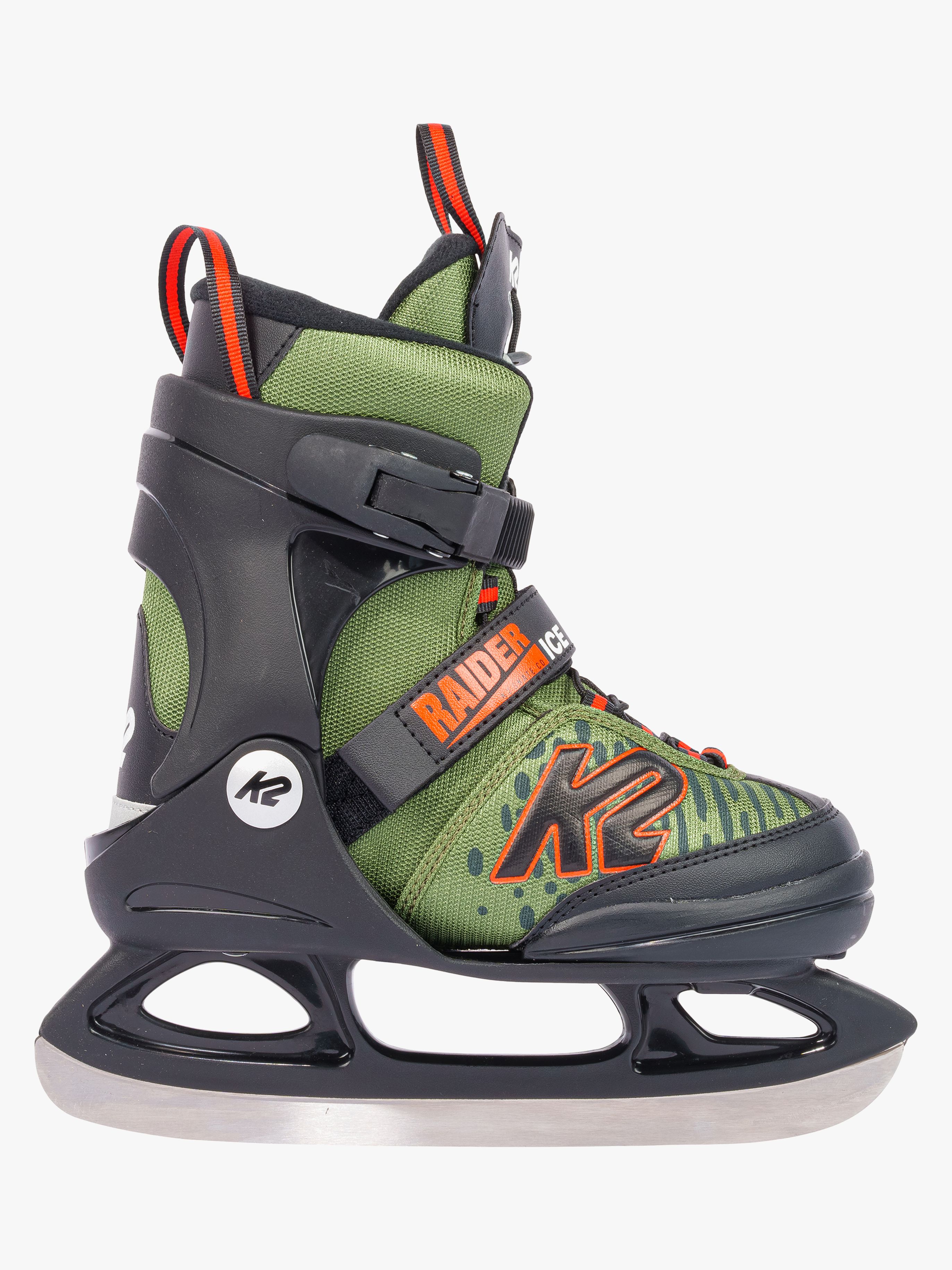 Raider Ice Schlittschuhe, Grün / Orange, S