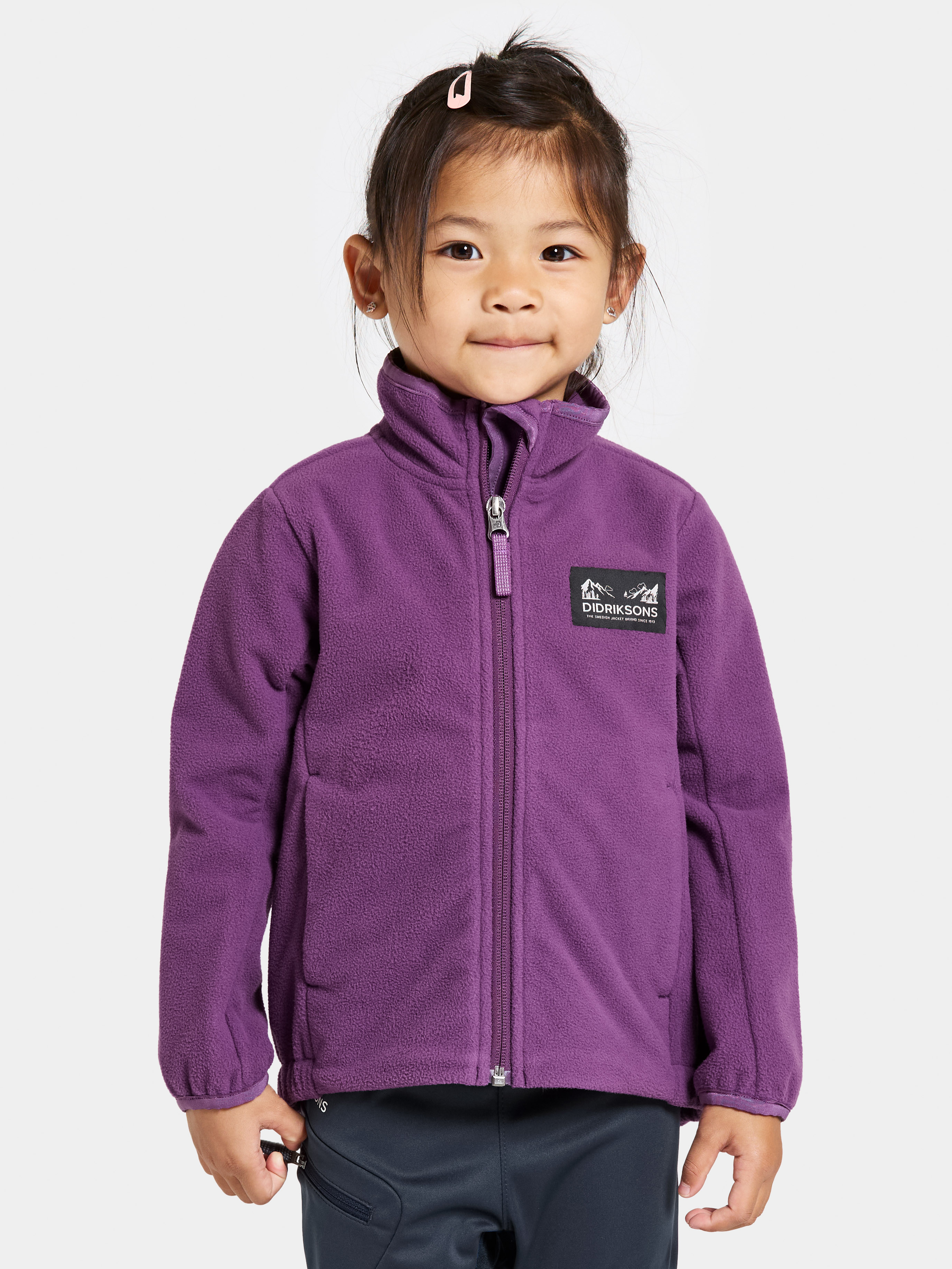 Muskot Winddichte Windfleecejacke, Grape, 130