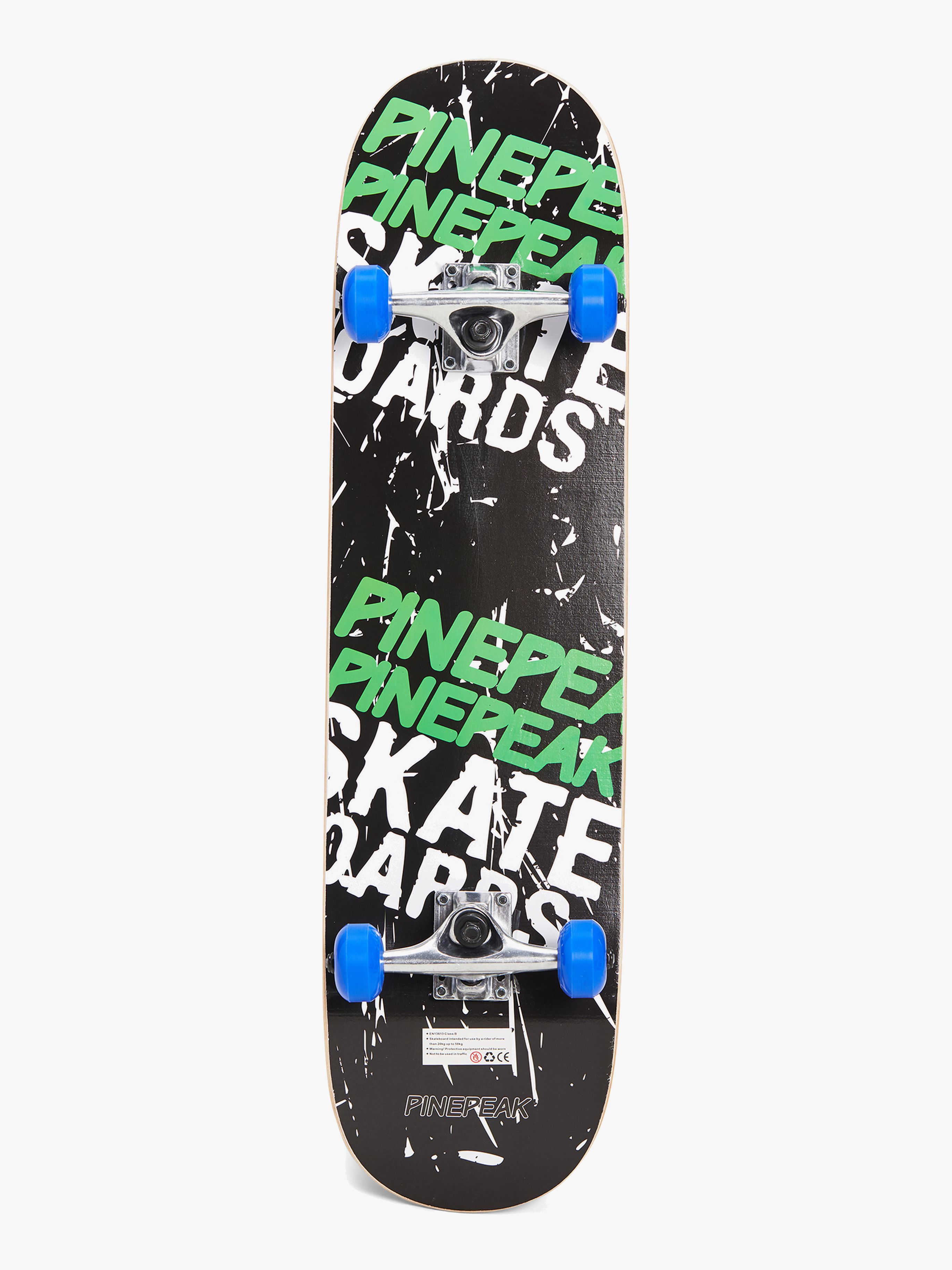 Skateboard, Schwarz / Grün