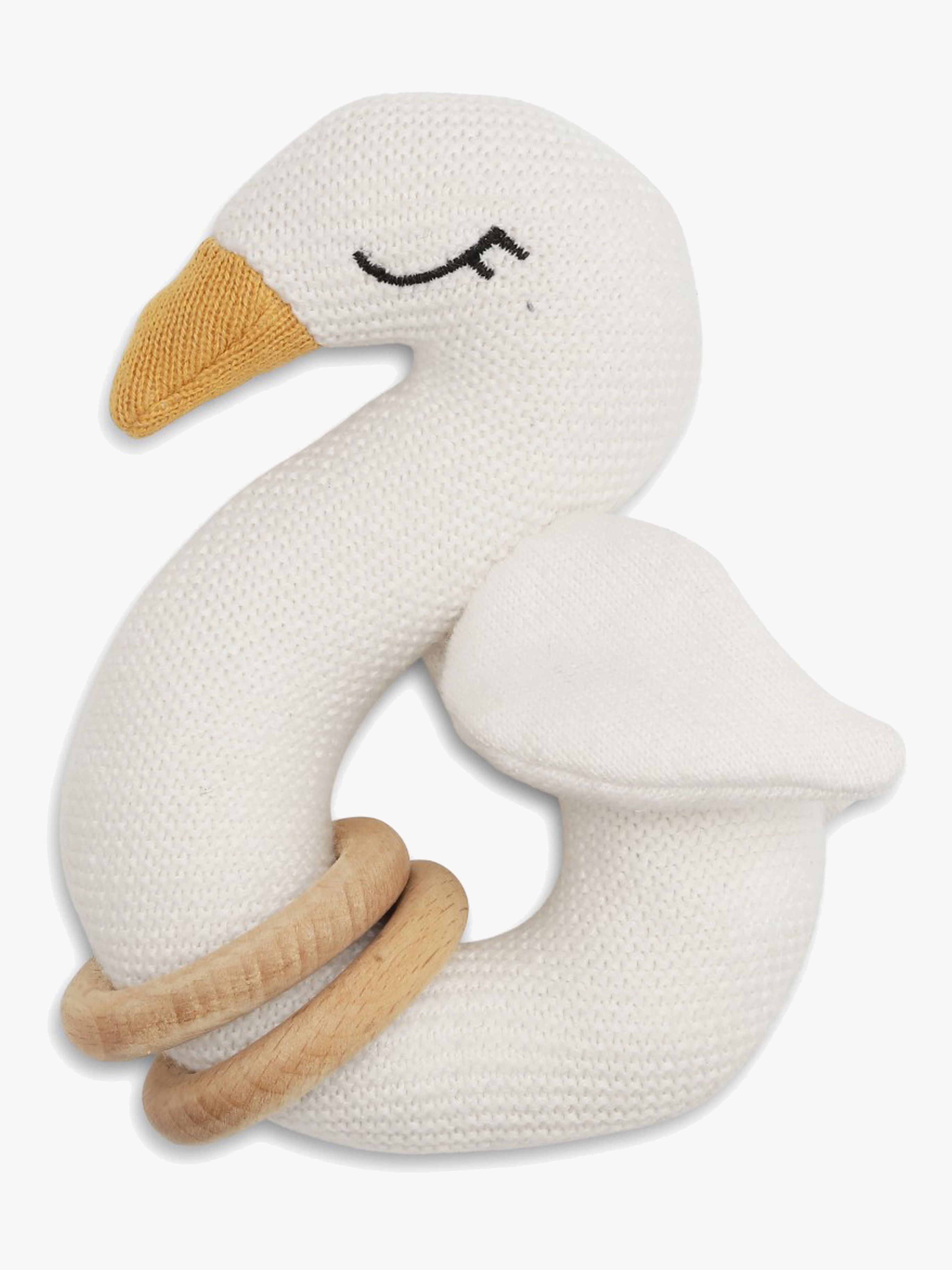 Vanilla Copenhagen Swan Rassel, Milk, Babyspielzeug