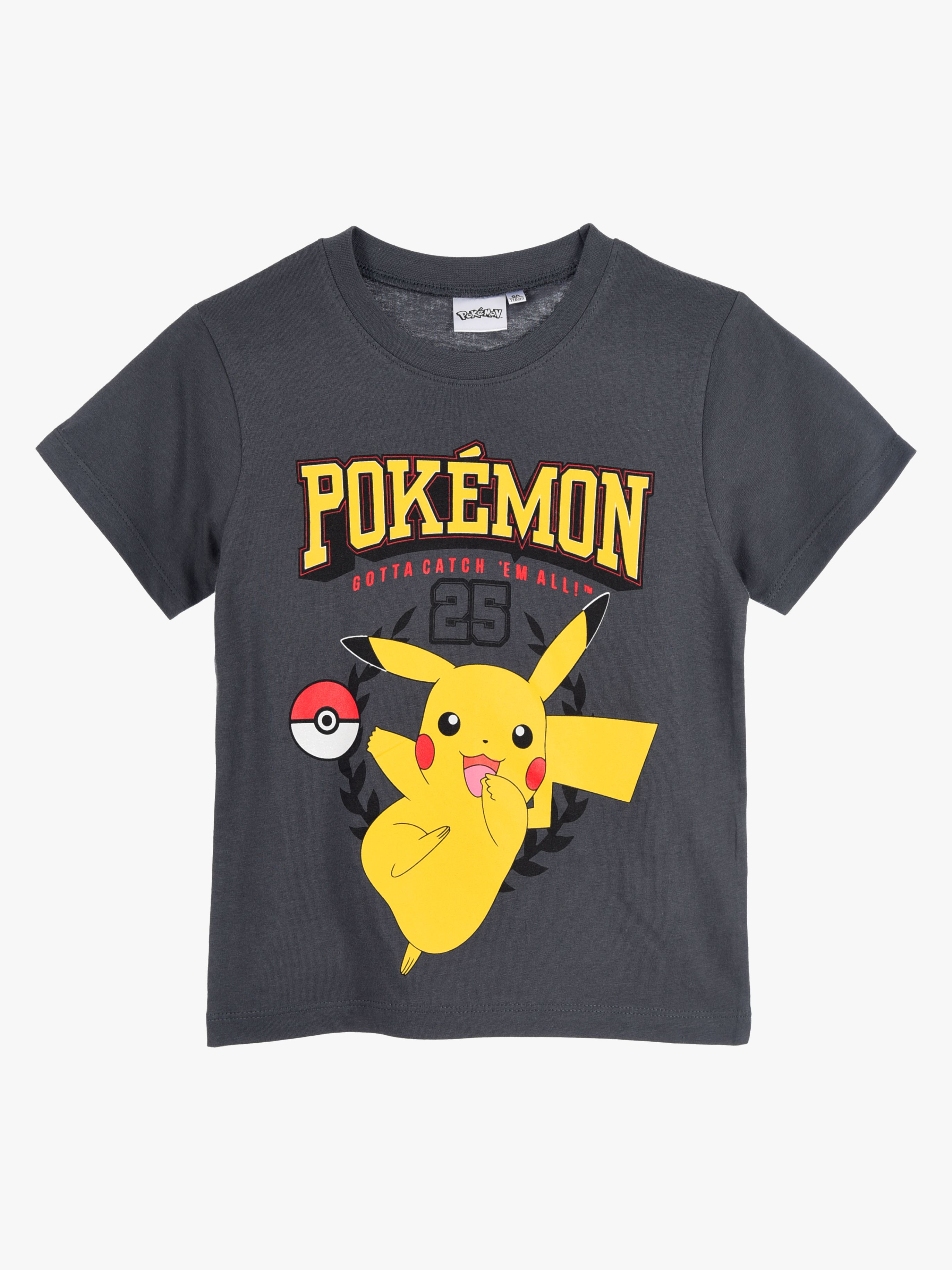 Pokémon T-Shirt, Grau, 140-146