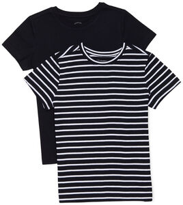 Luca & Lola Adolfo T-Shirt 2er-Pack, White Stripes