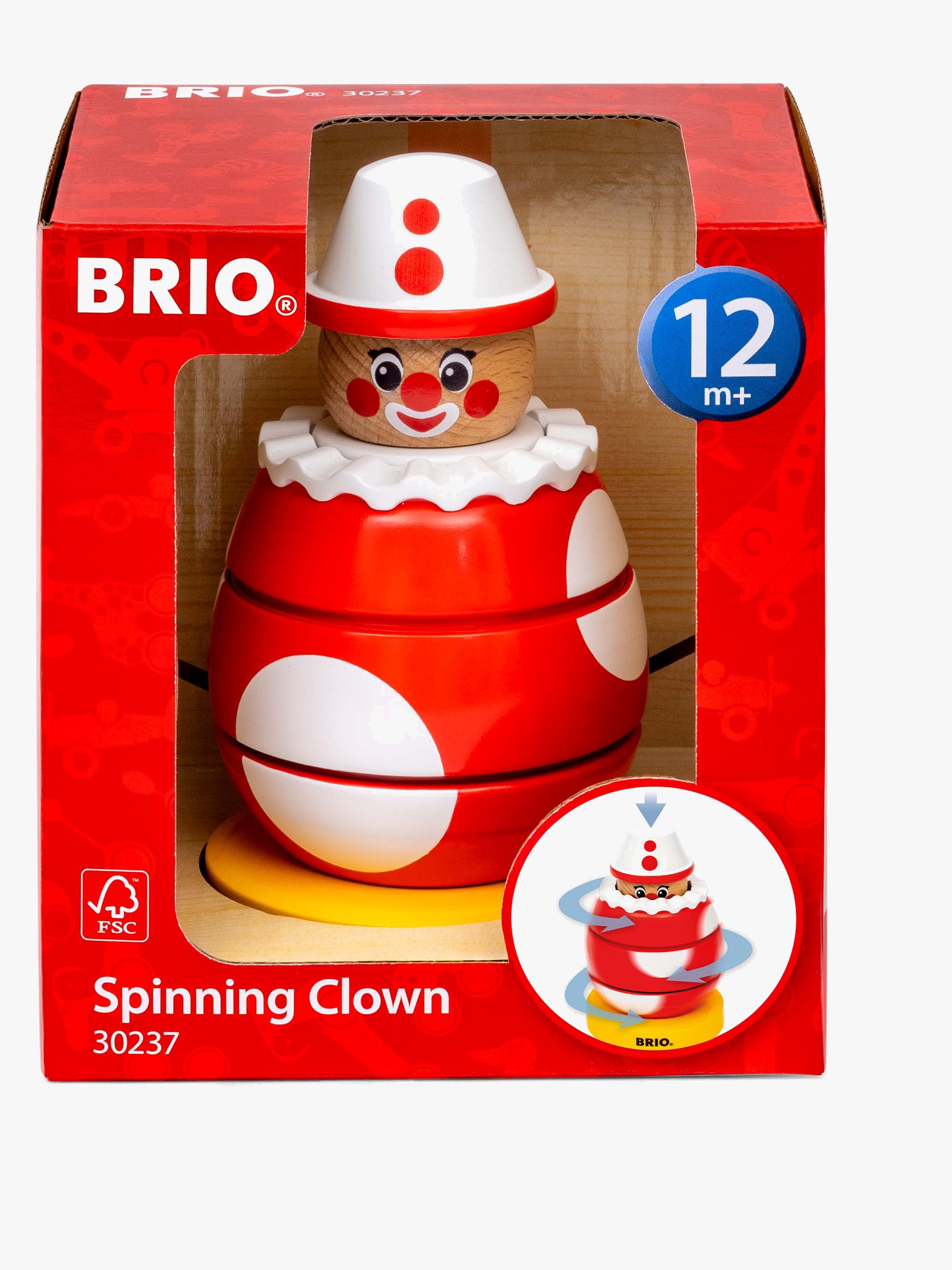 30237 Drück- & Dreh-Clown, Babyspielzeug