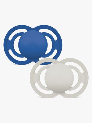 MAM Perfect Schnuller Silikon 2er-Pack 6-16m, Blau