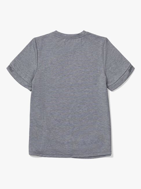 Hyperfied Jersey Knot Logo Top, Grey Melange