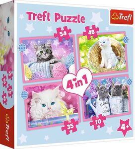 Trefl Puzzles Kätzchen 4-in-1