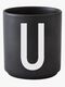 Design Letters Becher Keramik U, Schwarz