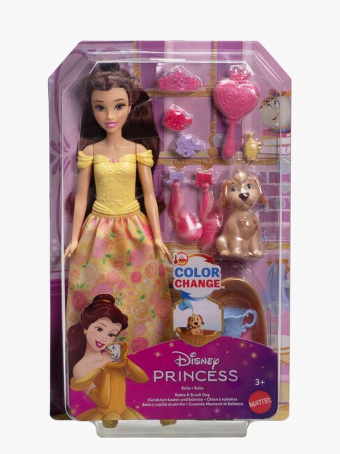 Disney Prinzessinnen Belle Puppe und Hund