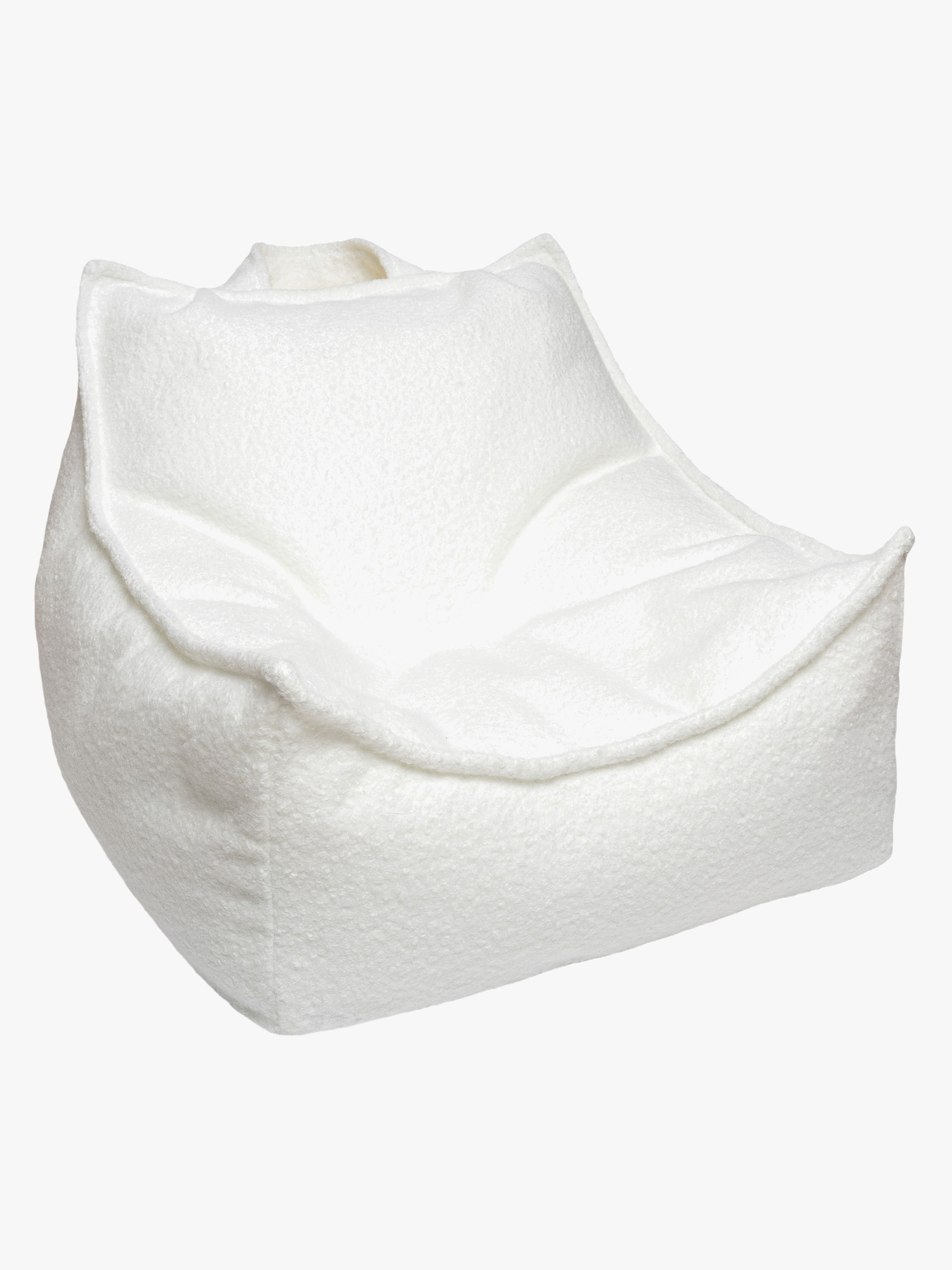 Meowbaby Boucle Sitzsack, Weiß