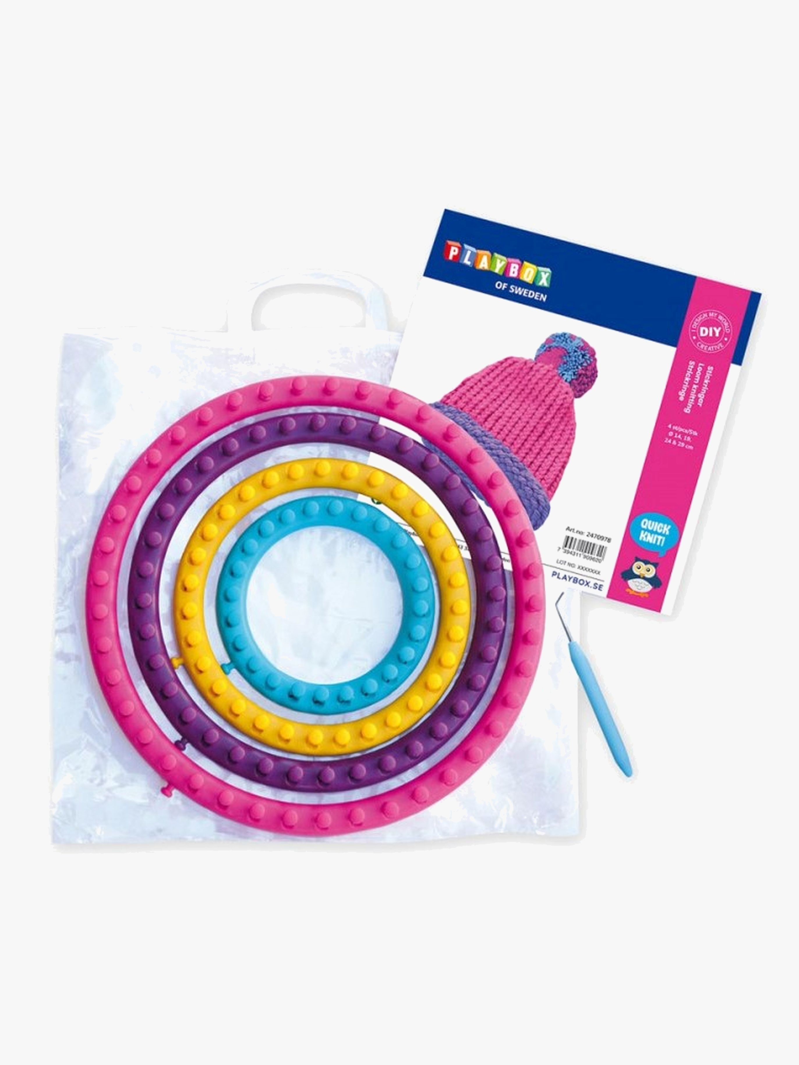 Playbox Strickringe, 4 Größen