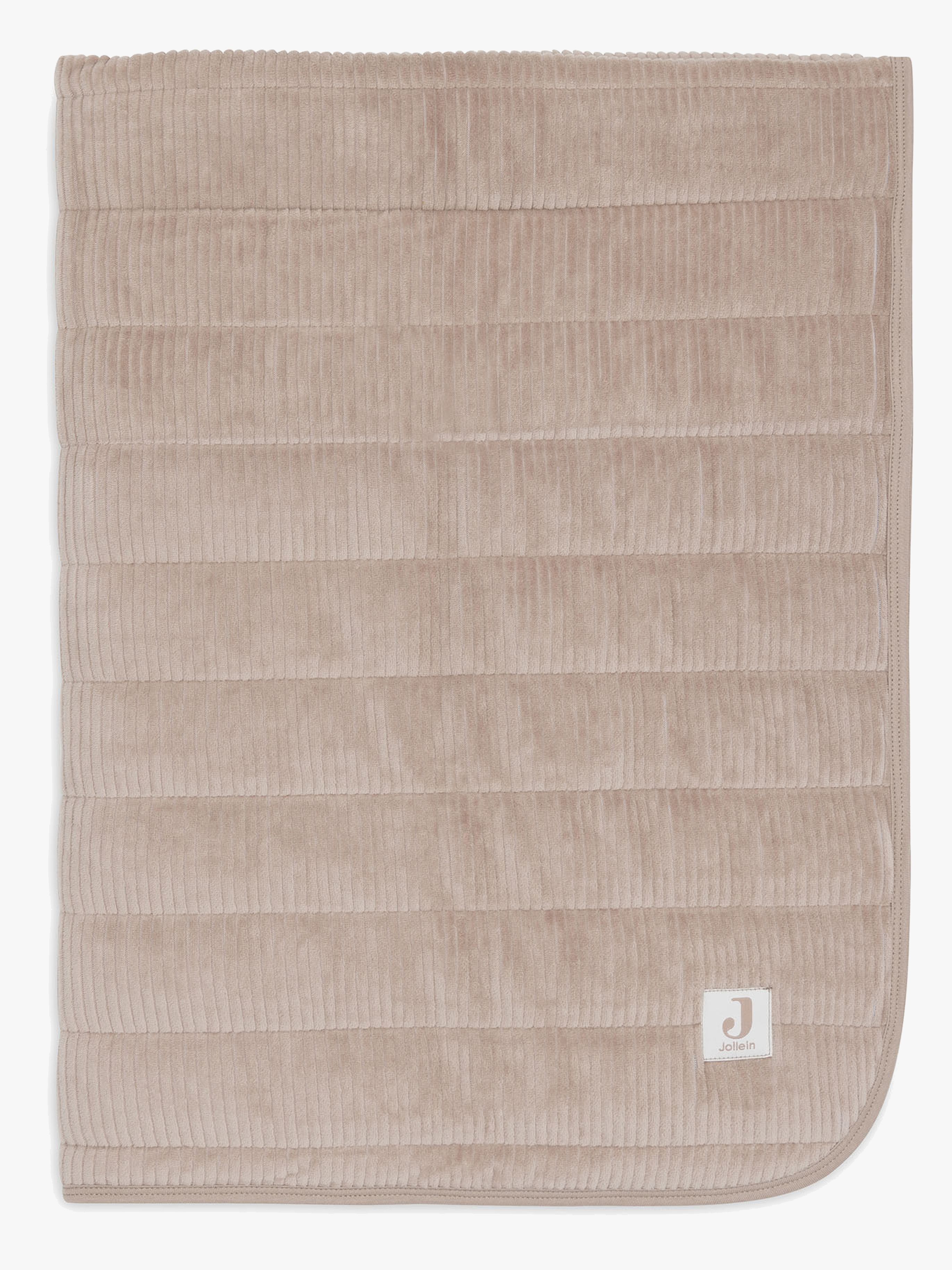 Decke 75x100 cm Velvet Rib, Milky Coffee