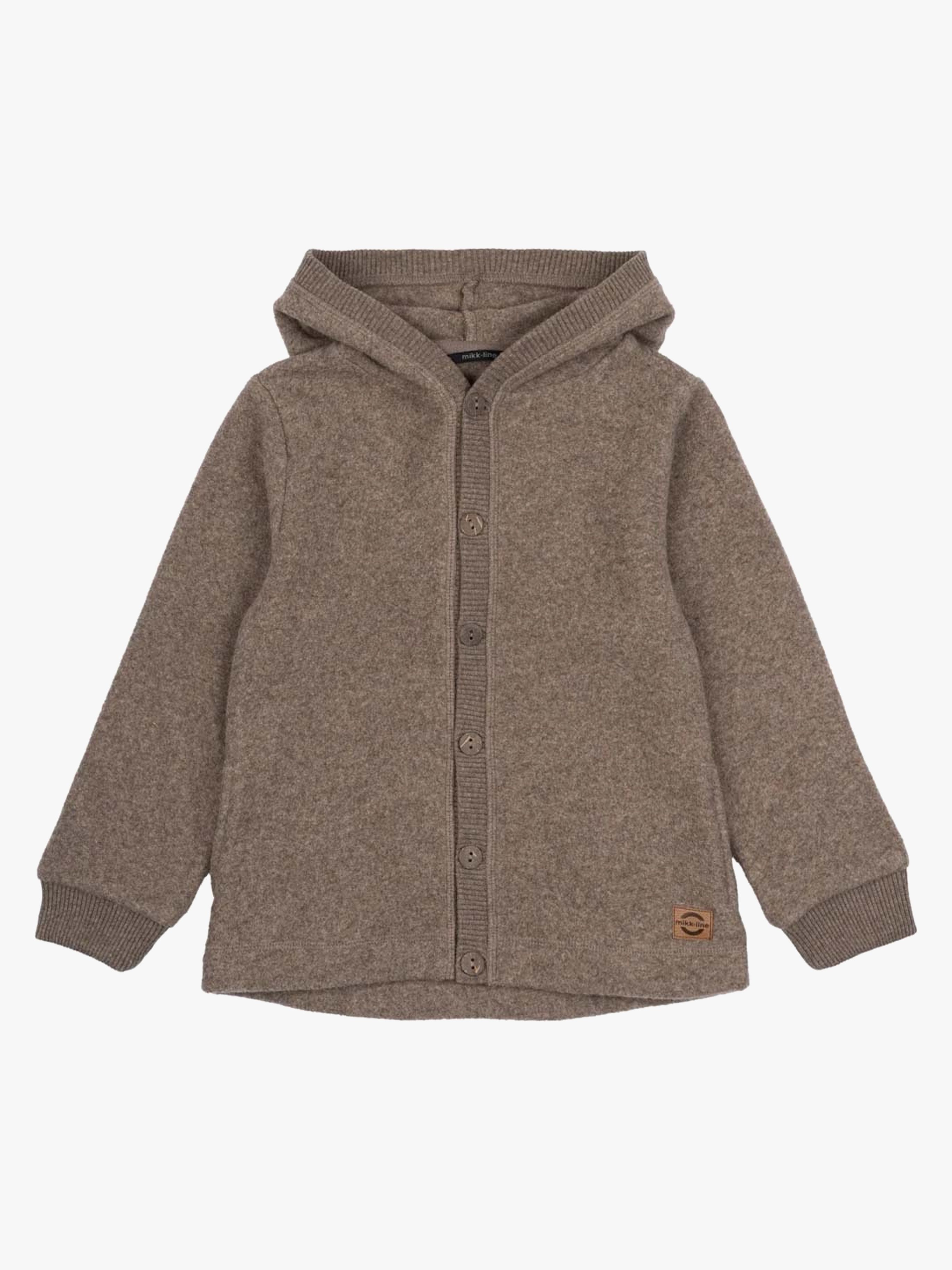Mikk-Line Fleecejacke mit Kapuze, Melange Denver, 104