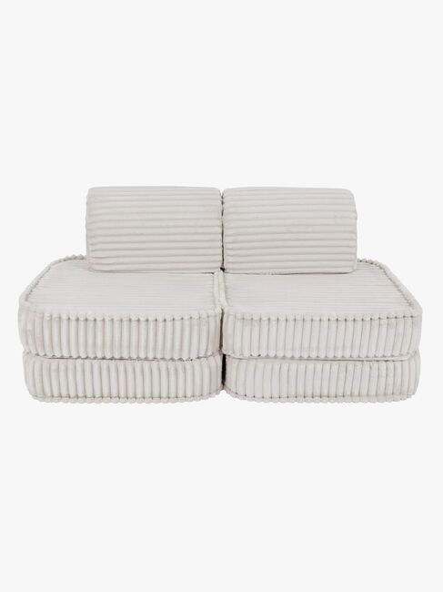 MeowBaby Churros Sofa Basic, Cotton Candy White