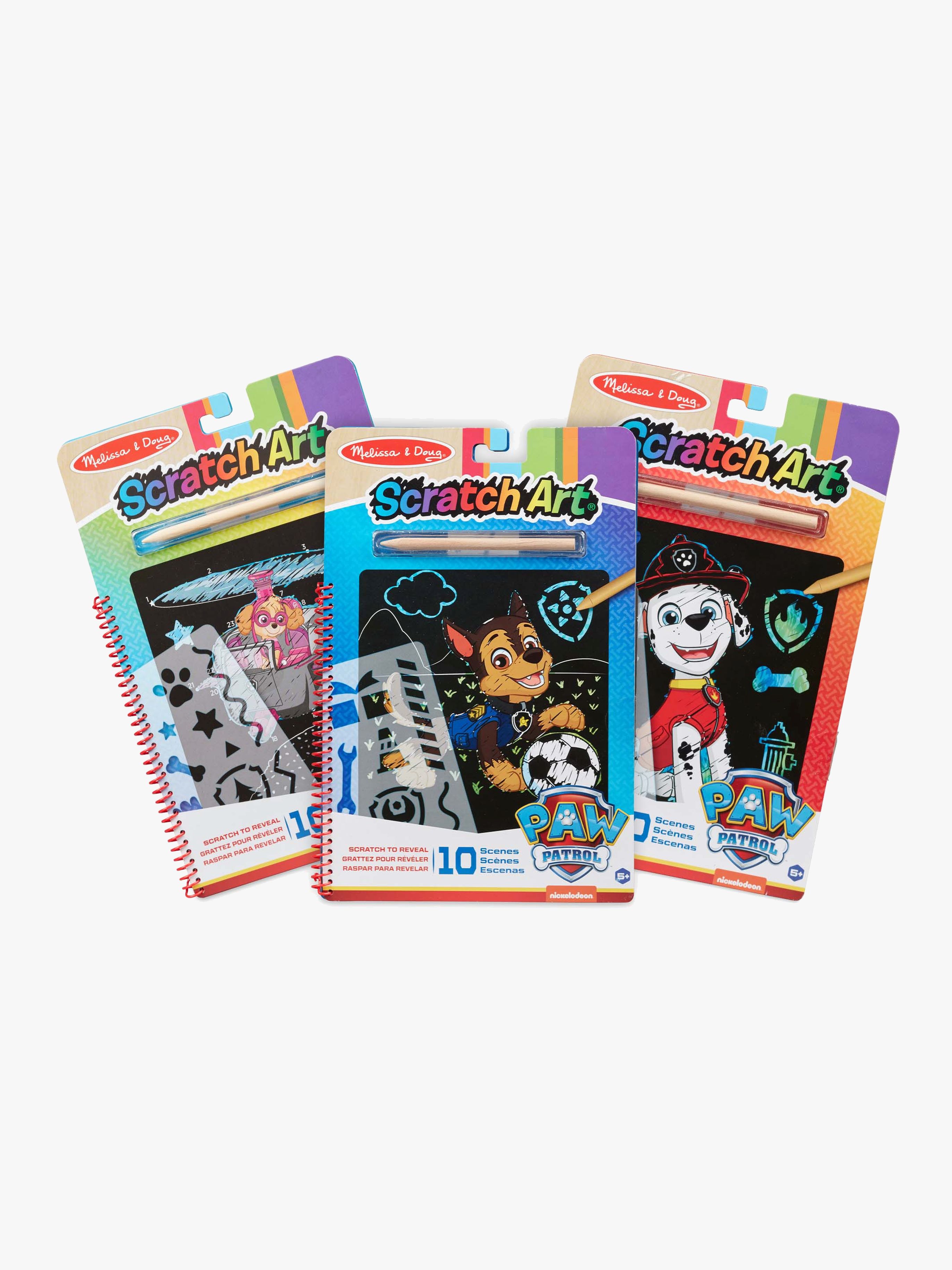 Melissa &  Doug Paw Patrol Scratch Art Activity-Set 3er-Pack