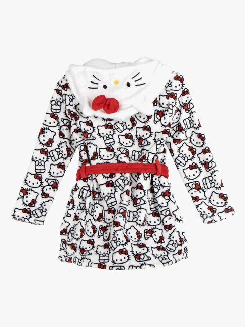Hello Kitty Morgenrock, Weiß/Rot