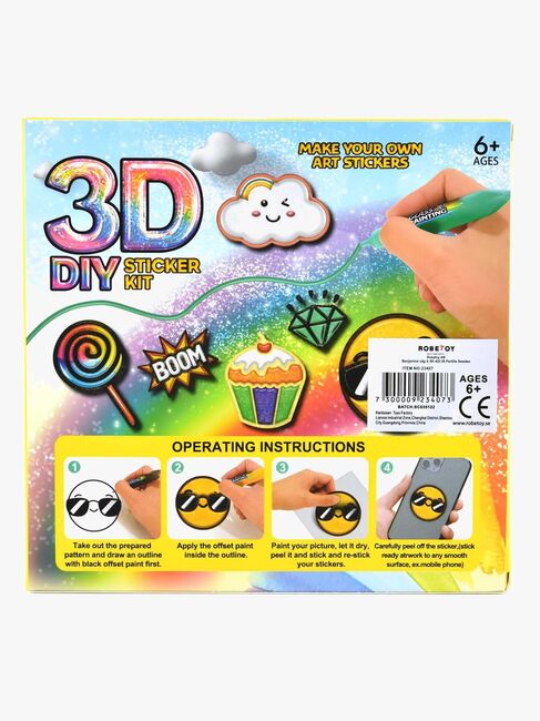 Robetoy 3D DIY Sticker-Set Stifte 10 Teile